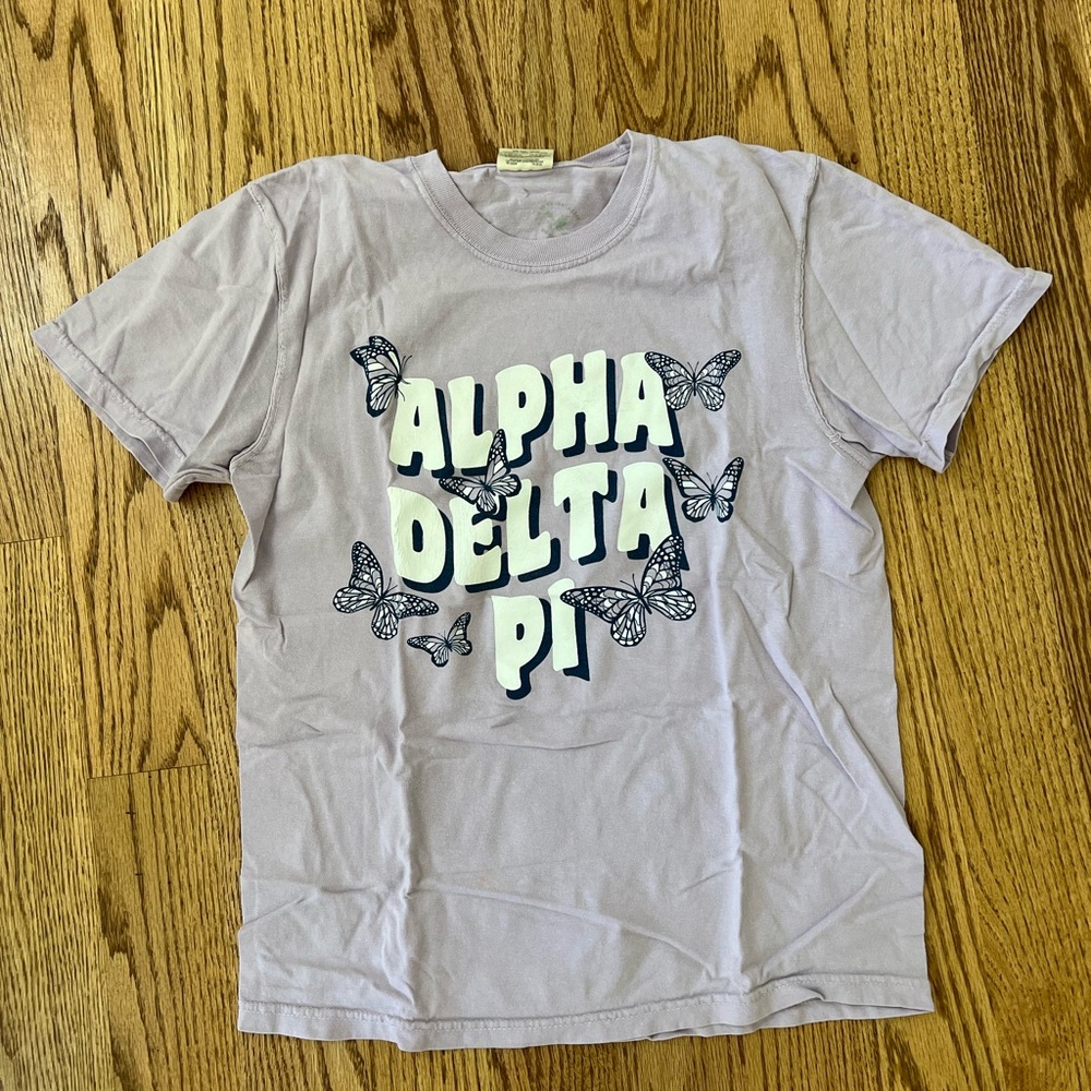 Alpha Delta Pi Lavender Butterfly Tee